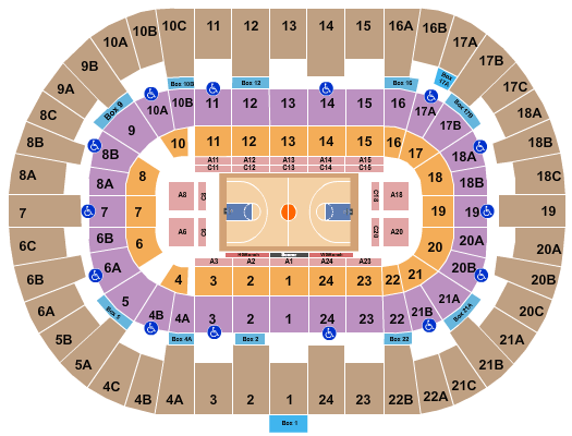 Pechanga Arena Harlem Globetrotters Seating Chart